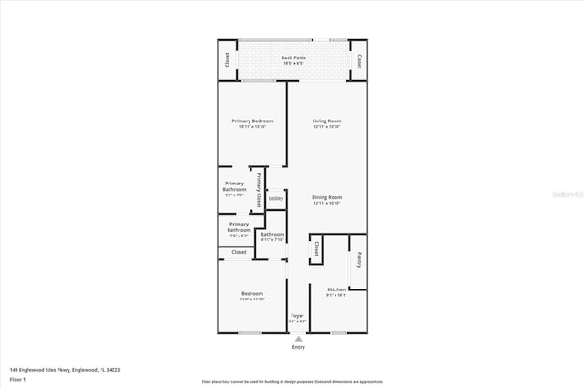149 Englewood Isles Parkway Unit 603, Englewood, FL 34223 - home floor plan