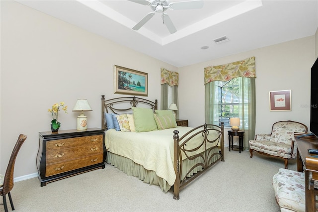 142 Savona Way N, Venice, FL 34275 - bedroom with light carpet and ceiling fan