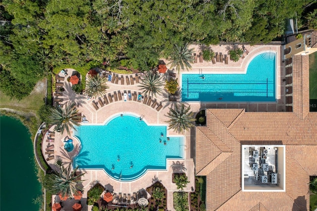 142 Savona Way N, Venice, FL 34275 - aerial view of a pool