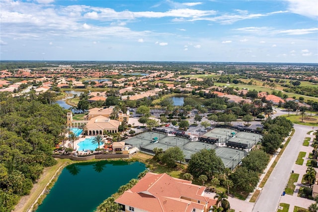 142 Savona Way N, Venice, FL 34275 - bird's eye view of a nearby body of water and a pool