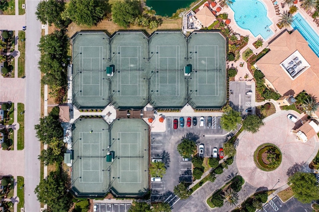 142 Savona Way N, Venice, FL 34275 - drone / aerial view of a pool