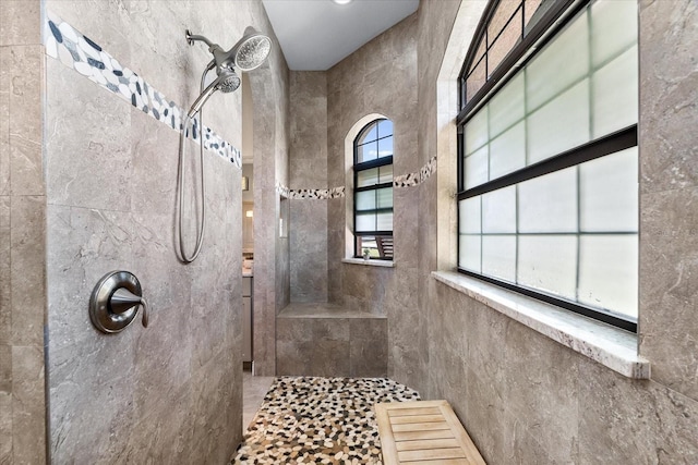 15044 San Domingo Blvd, Port Charlotte, FL 33981 - full bath with walk in shower and tile walls