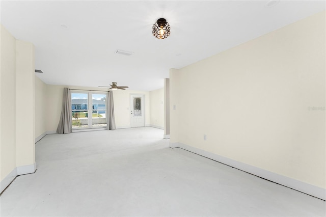 11 Oakland Hills Rd, Rotonda West, FL 33947 - empty room with baseboards and ceiling fan