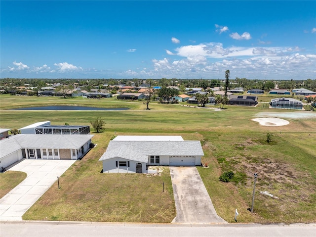 11 Oakland Hills Rd, Rotonda West, FL 33947 - aerial perspective of suburban area featuring a large body of water and a golf club