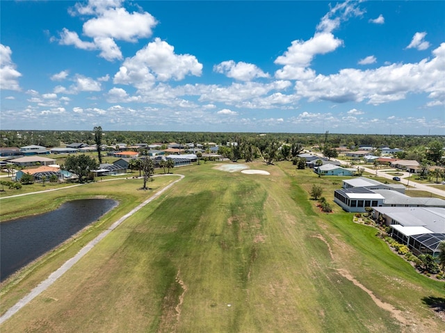 11 Oakland Hills Rd, Rotonda West, FL 33947 - aerial perspective of suburban area featuring a golf club and a large body of water