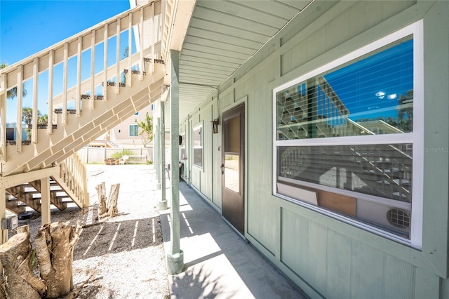 5041 N Beach Road 2A And 2B, Englewood, FL 34223 - view of patio / terrace with stairway