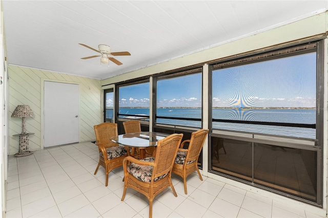 5041 N Beach Road 2A And 2B, Englewood, FL 34223 - sunroom featuring a water view