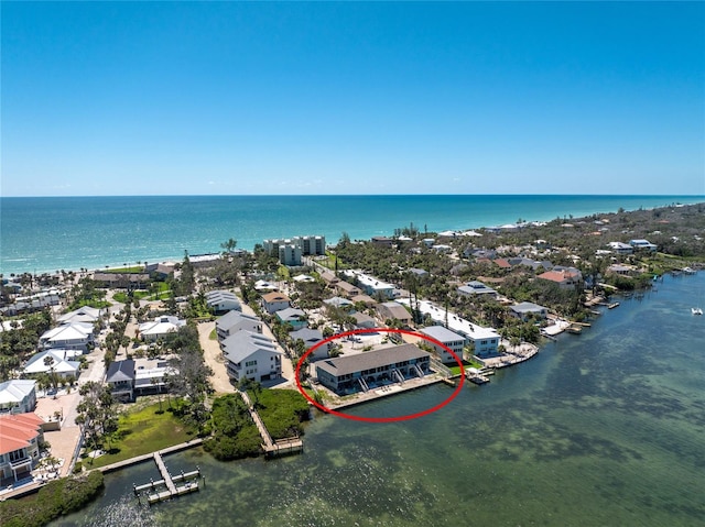 5041 N Beach Road 2A And 2B, Englewood, FL 34223 - aerial perspective of suburban area with a large body of water
