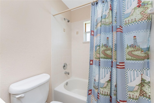 1157 Rotonda Cir, Rotonda West, FL 33947 - bathroom with shower / bath combo with shower curtain and toilet