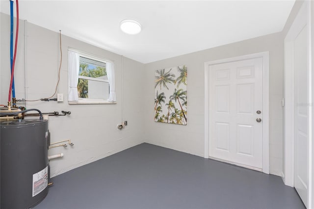 1691 Lakeview Pl, Englewood, FL 34223 - basement featuring electric water heater