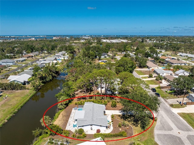 1691 Lakeview Pl, Englewood, FL 34223 - aerial view of residential area featuring a nearby body of water