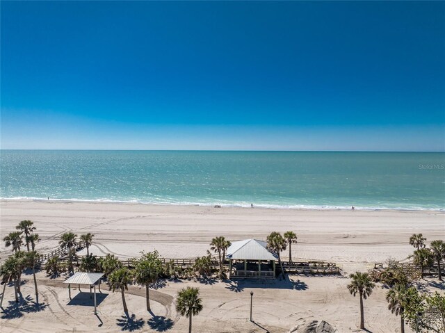 1691 Lakeview Pl, Englewood, FL 34223 - water view featuring a gazebo and nearby beach