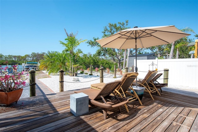 2060 Oyster Creek Dr, Englewood, FL 34224 - view of wooden terrace