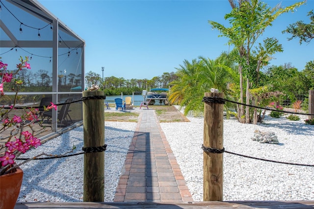 2060 Oyster Creek Dr, Englewood, FL 34224 - view of patio / terrace featuring a lanai