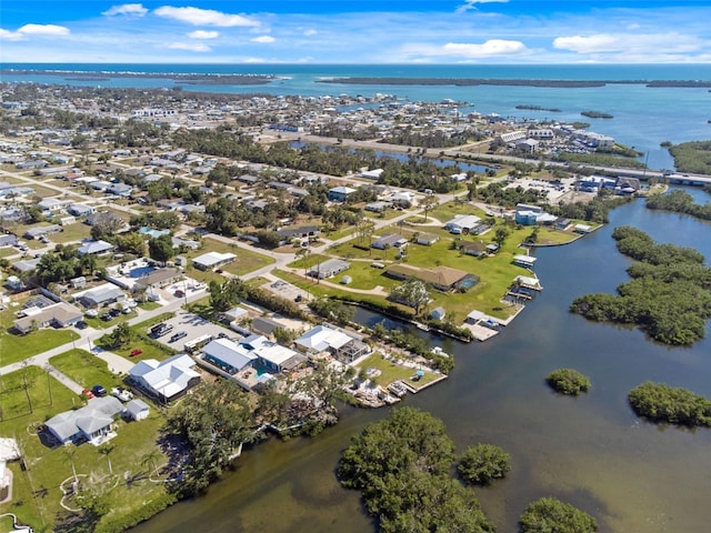 2060 Oyster Creek Dr, Englewood, FL 34224 - aerial view of property and surrounding area with a nearby body of water and nearby suburban area