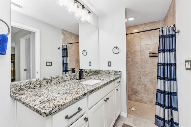 2678 Alva St, North Port, FL 34291 - full bath with a tile shower and vanity