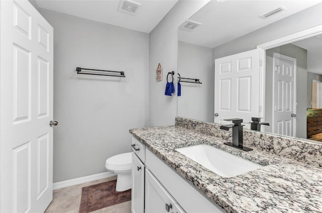 2678 Alva St, North Port, FL 34291 - half bath featuring toilet, vanity, and baseboards