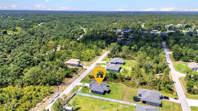 2678 Alva St, North Port, FL 34291 - aerial view of a heavily wooded area