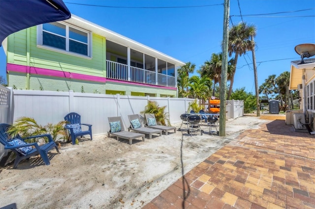 115 Friendship Ln, Englewood, FL 34223 - view of patio with fence