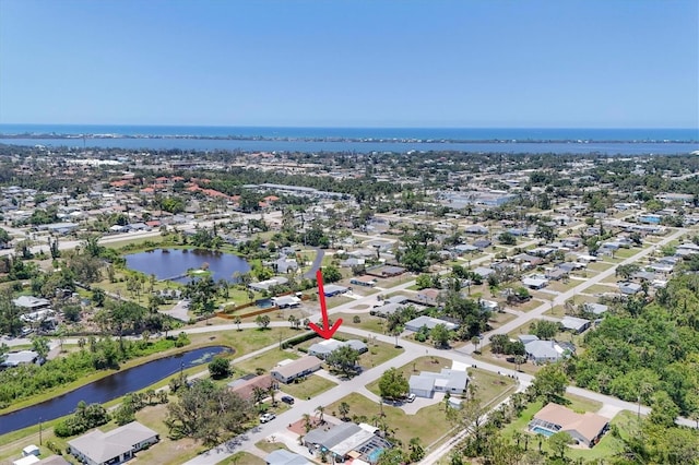 305 E Wentworth Cir, Englewood, FL 34223 - aerial view of residential area featuring a nearby body of water