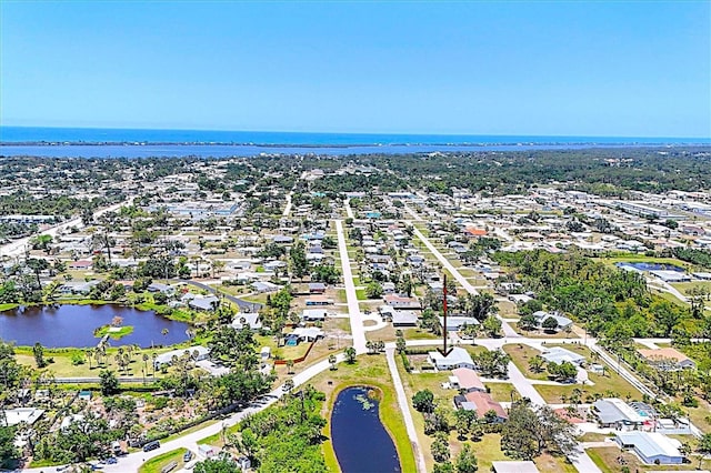 305 E Wentworth Cir, Englewood, FL 34223 - aerial view of residential area with a nearby body of water