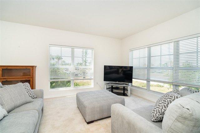 3929 Cape Haze Dr Unit 101, Rotonda West, FL 33947 - living area with light colored carpet and baseboards