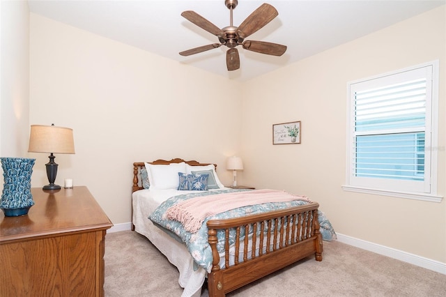 8952 Scallop Way, Placida, FL 33946 - bedroom featuring carpet floors, baseboards, and a ceiling fan