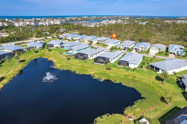 8952 Scallop Way, Placida, FL 33946 - aerial view of residential area featuring a large body of water