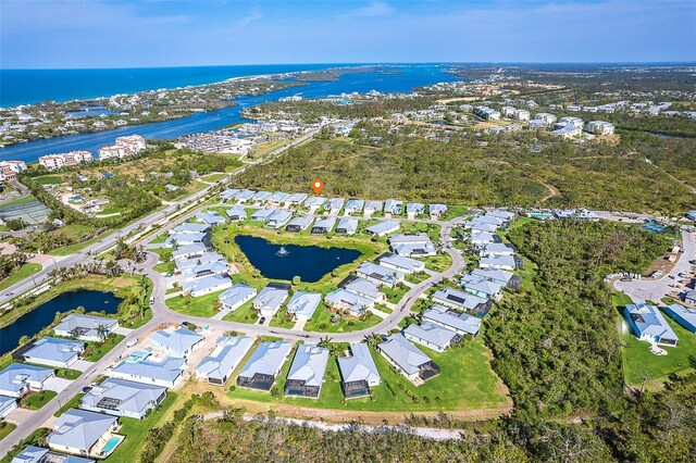 8952 Scallop Way, Placida, FL 33946 - aerial view of property's location with a large body of water and nearby suburban area
