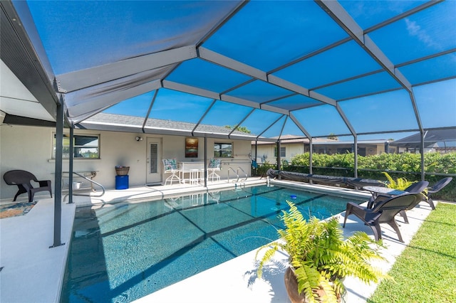 146 Rotonda Cir, Rotonda West, FL 33947 - outdoor pool with a patio area and a lanai