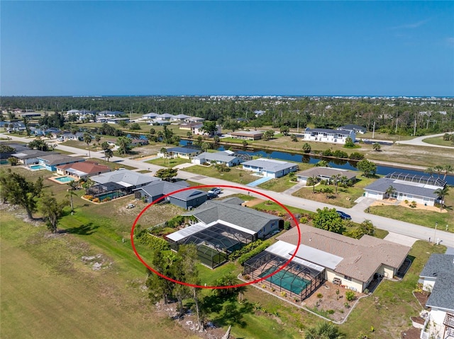 146 Rotonda Cir, Rotonda West, FL 33947 - aerial perspective of suburban area