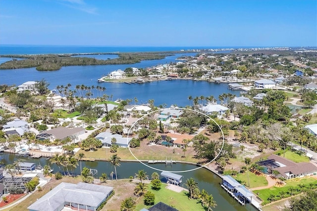 500 Green Dolphin Dr S, Placida, FL 33946 - aerial perspective of suburban area featuring a large body of water