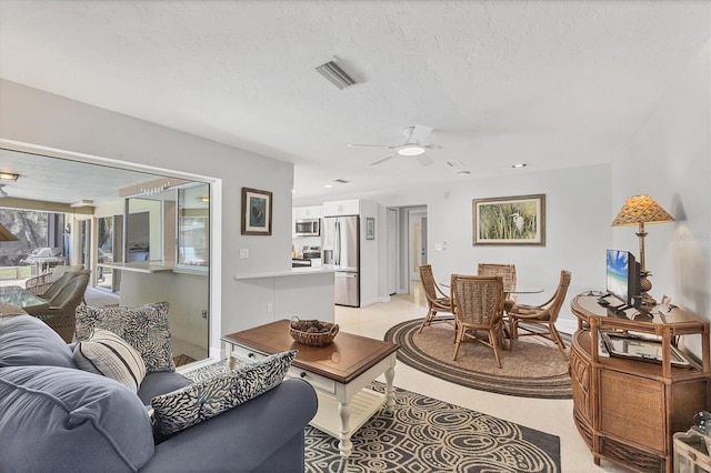 500 Green Dolphin Dr S, Placida, FL 33946 - living room with ceiling fan