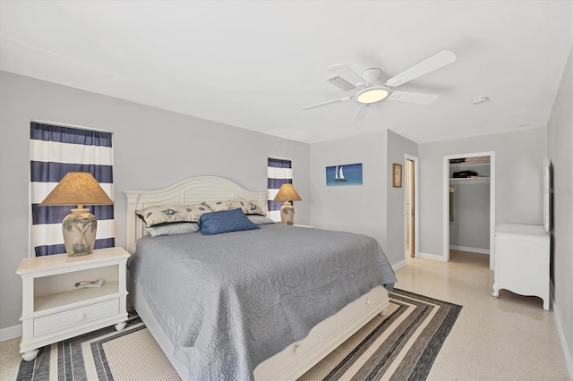 500 Green Dolphin Dr S, Placida, FL 33946 - bedroom with a ceiling fan and a closet