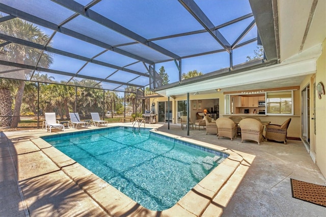 500 Green Dolphin Dr S, Placida, FL 33946 - outdoor pool featuring a patio and a lanai