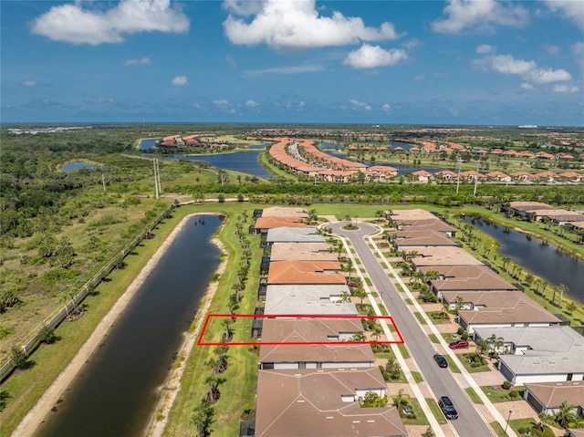 13859 Vadini St, Venice, FL 34293 - aerial perspective of suburban area featuring a large body of water