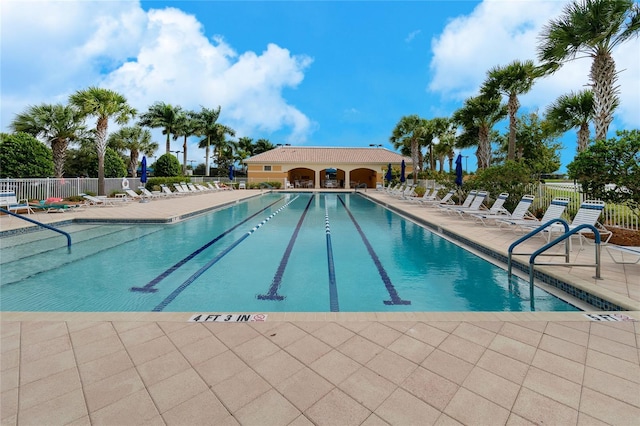 13859 Vadini St, Venice, FL 34293 - community pool featuring a patio area