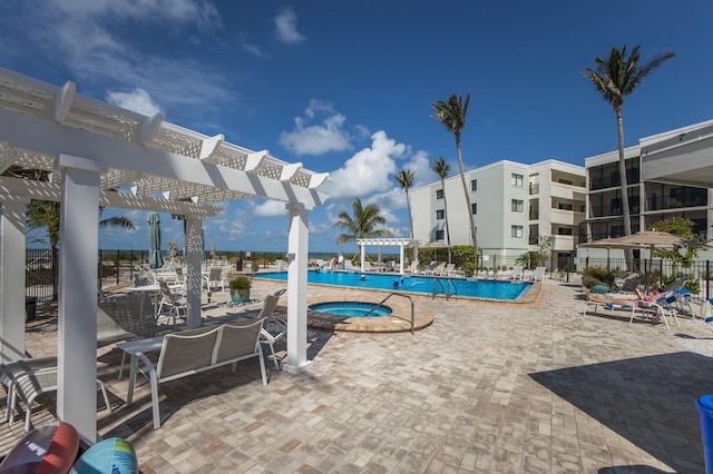 5700 Gulf Shores Dr Unit B-137, Boca Grande, FL 33921 - community pool with a pergola and a patio