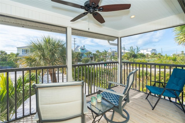 180 N Gulf Blvd Unit 5, Placida, FL 33946 - balcony featuring ceiling fan