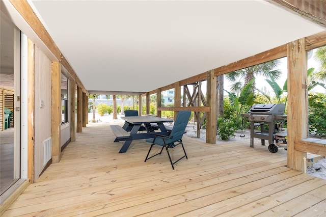 180 N Gulf Blvd Unit 5, Placida, FL 33946 - deck with outdoor dining space and grilling area