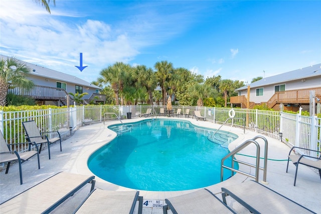 180 N Gulf Blvd Unit 5, Placida, FL 33946 - community pool featuring a patio