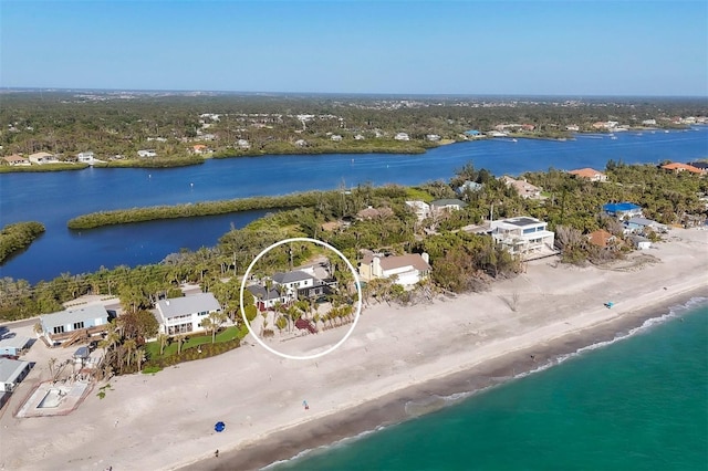 8500 Manasota Key Rd, Englewood, FL 34223 - aerial perspective of suburban area with a nearby body of water