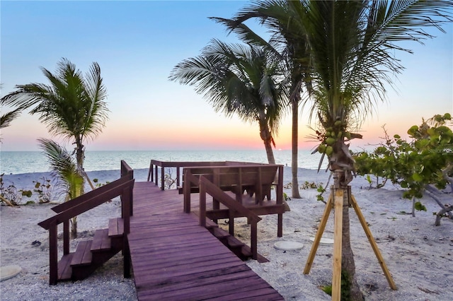 8500 Manasota Key Rd, Englewood, FL 34223 - dock with view of water and beach