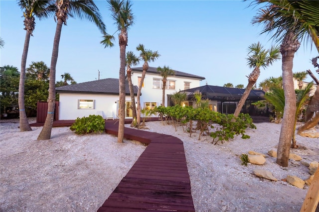 8500 Manasota Key Rd, Englewood, FL 34223 - view of yard with glass enclosure