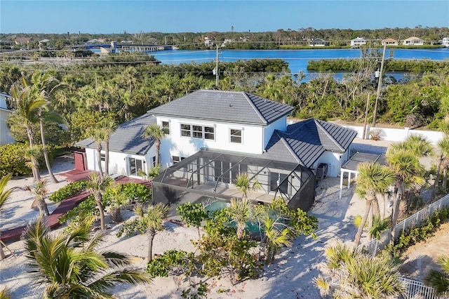 8500 Manasota Key Rd, Englewood, FL 34223 - view from above of property with a large body of water