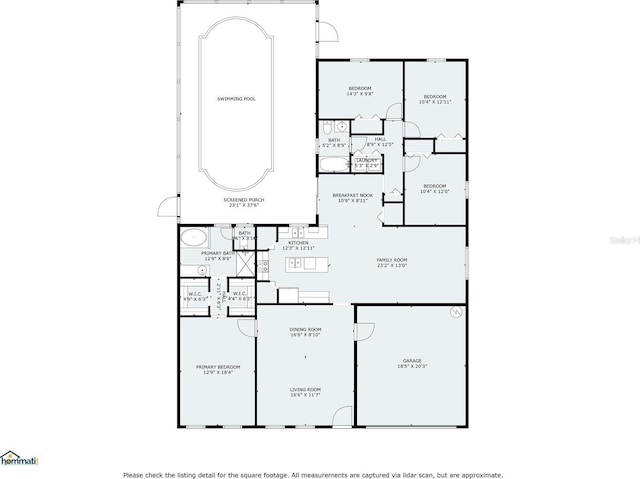 5510 Moongate Rd, Spring Hill, FL 34606 - floor plan / room layout