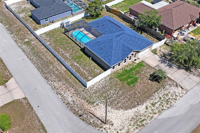 5510 Moongate Rd, Spring Hill, FL 34606 - aerial view of residential area featuring a pool
