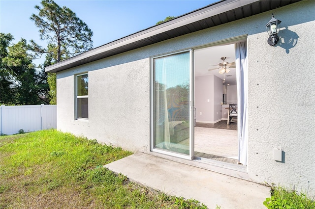 2408 Bonanza Ln, North Port, FL 34286 - entrance to property with stucco siding