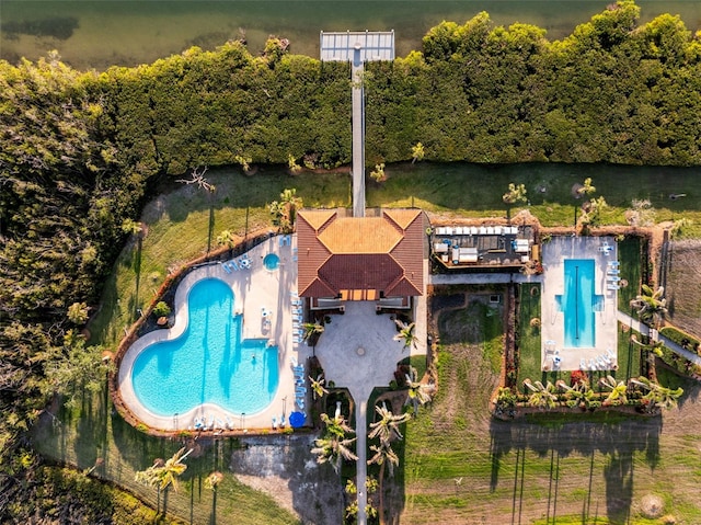 11100 Hacienda Del Mar Blvd Unit G-304, Placida, FL 33946 - drone / aerial view of a pool area