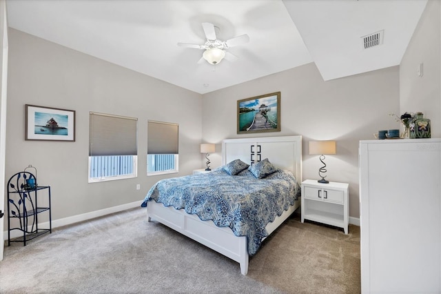 11100 Hacienda Del Mar Blvd Unit G-304, Placida, FL 33946 - bedroom with carpet flooring, baseboards, and a ceiling fan